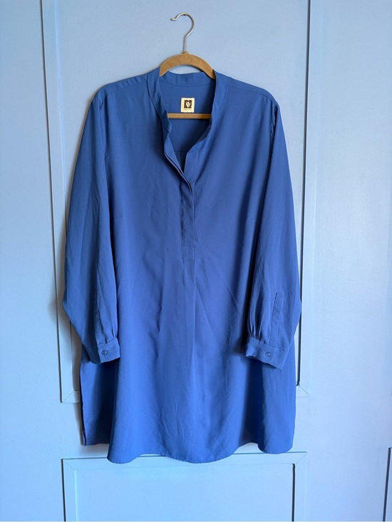 Anne Klein Dresses & Skirts - Plus Size Anne Klein Blue Sleeve Tunic Dress - Size 2XL